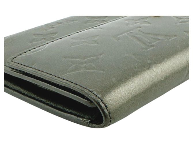 Billetera plegable Monogram Mat Louis Vuitton Negro - vista 6