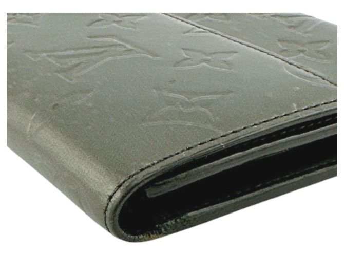 Billetera plegable Monogram Mat Louis Vuitton Negro - vista 7