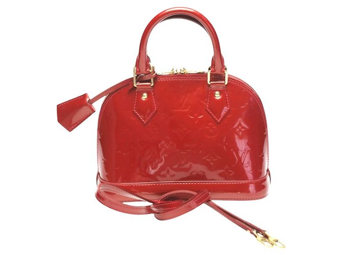 Borsa Alma BB in Monogram Vernis Louis Vuitton Rosso - vista 2