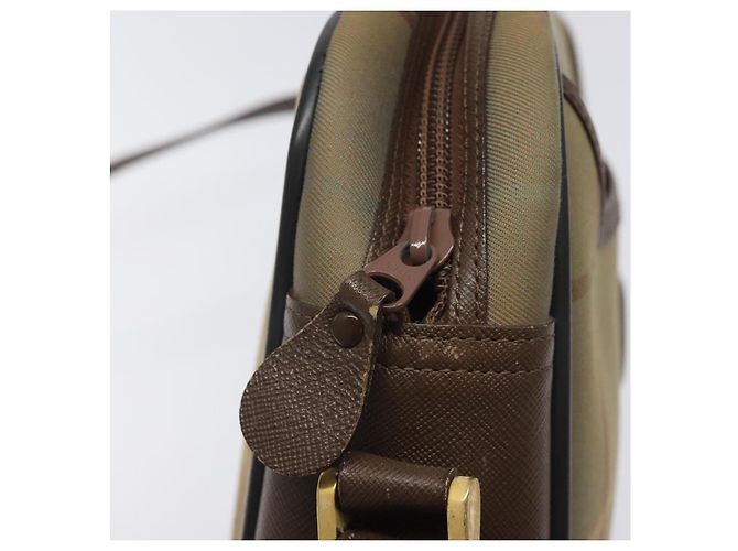 Autre Marque Borsa a Spalla Burberrys Nova Check in Tela Beige Oro Auth bs24660 D'oro - vista 10