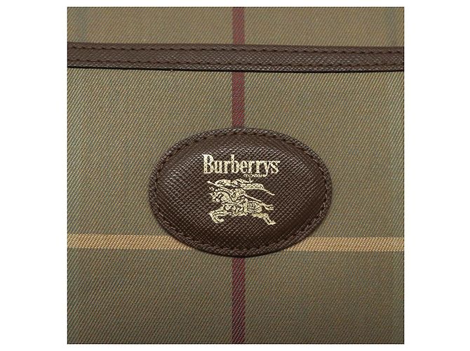 Autre Marque Borsa a Spalla Burberrys Nova Check in Tela Beige Oro Auth bs24660 D'oro - vista 18