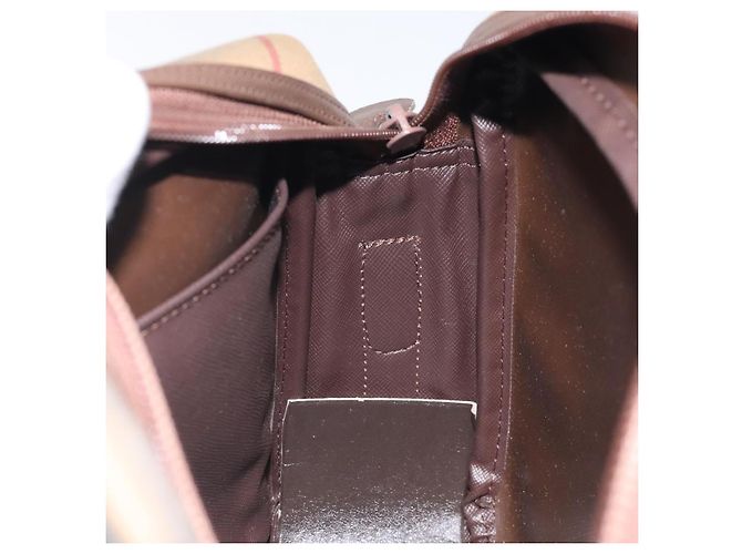 Autre Marque Borsa a Spalla Burberrys Nova Check in Tela Beige Oro Auth bs24660 D'oro - vista 19