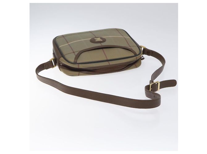 Autre Marque Borsa a Spalla Burberrys Nova Check in Tela Beige Oro Auth bs24660 D'oro - vista 7