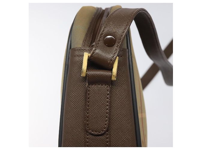 Autre Marque Borsa a Spalla Burberrys Nova Check in Tela Beige Oro Auth bs24660 D'oro - vista 9