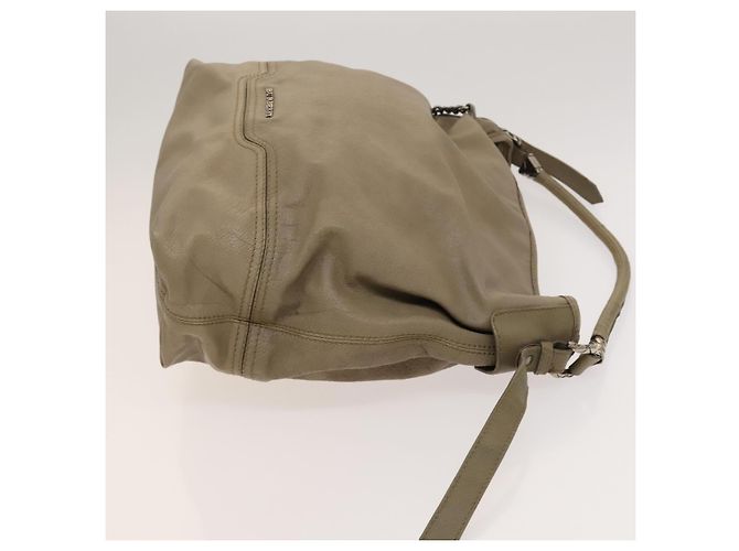 Borsa a Spalla in Pelle Beige Auth 119364 di BURBERRY - vista 3