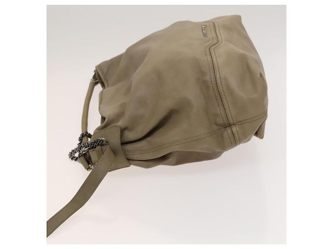 Borsa a Spalla in Pelle Beige Auth 119364 di BURBERRY - vista 4