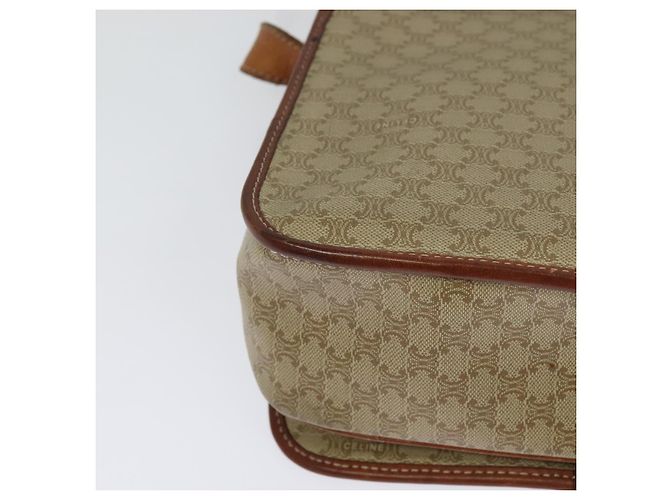 Céline Borsa a spalla in tela Macadam CELINE PVC beige oro Auth 120907 D'oro - vista 15