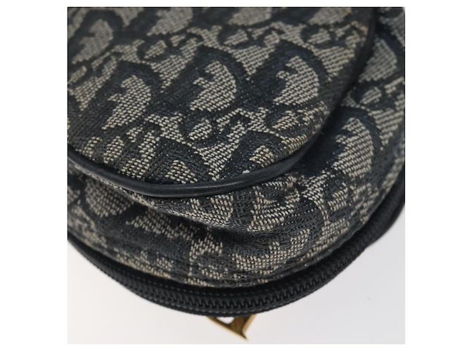 Pochette in tela Trotter Christian Dior Navy Auth 119182 Blu navy - vista 15