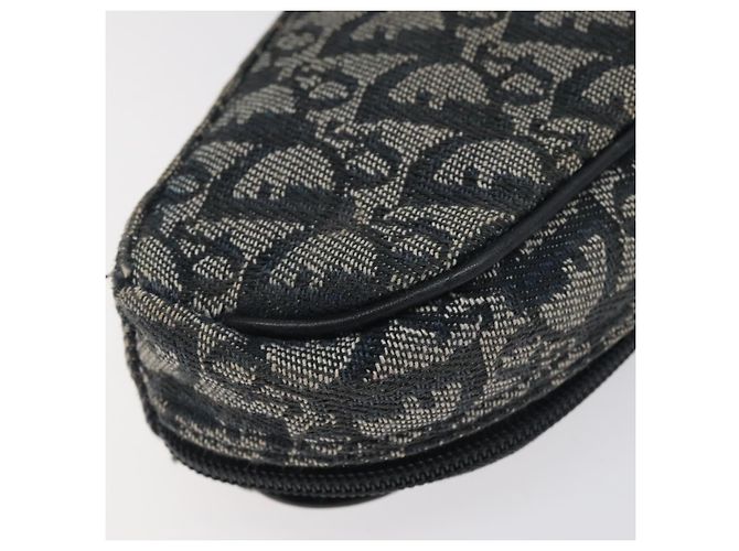 Pochette in tela Trotter Christian Dior Navy Auth 119182 Blu navy - vista 16