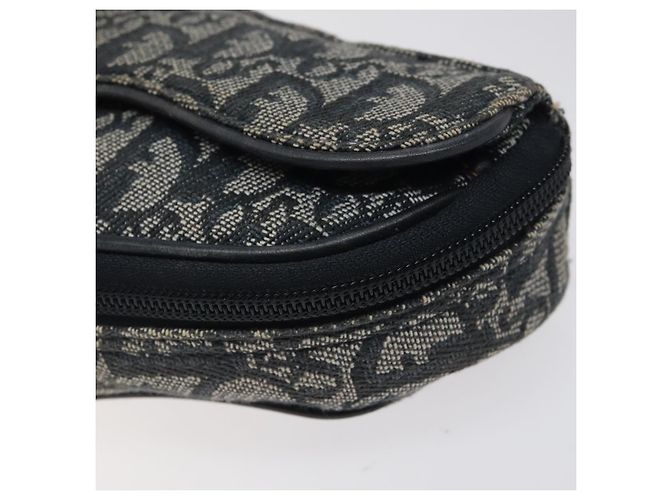 Pochette in tela Trotter Christian Dior Navy Auth 119182 Blu navy - vista 7