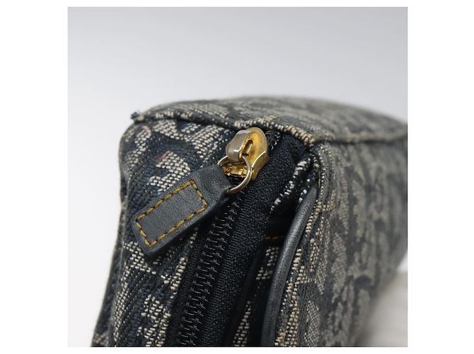 Pochette in tela Trotter Christian Dior Navy Auth 119182 Blu navy - vista 9