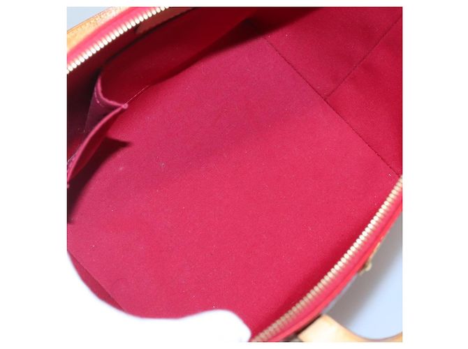 LOUIS VUITTON Borsa Bellevue PM Monogram Vernis Pomme D'amour M93583 Auth 121048 Rosso - vista 11