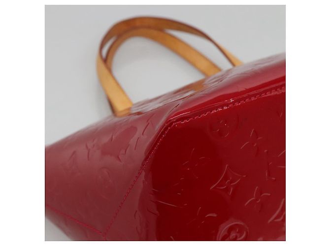 LOUIS VUITTON Borsa Bellevue PM Monogram Vernis Pomme D'amour M93583 Auth 121048 Rosso - vista 16