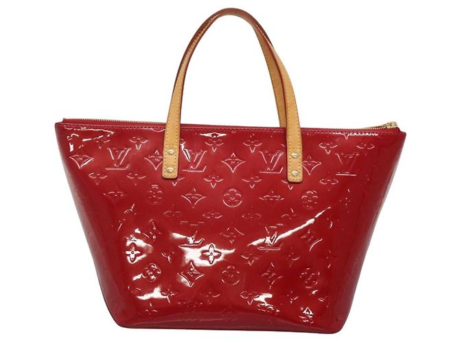 LOUIS VUITTON Borsa Bellevue PM Monogram Vernis Pomme D'amour M93583 Auth 121048 Rosso - vista 2