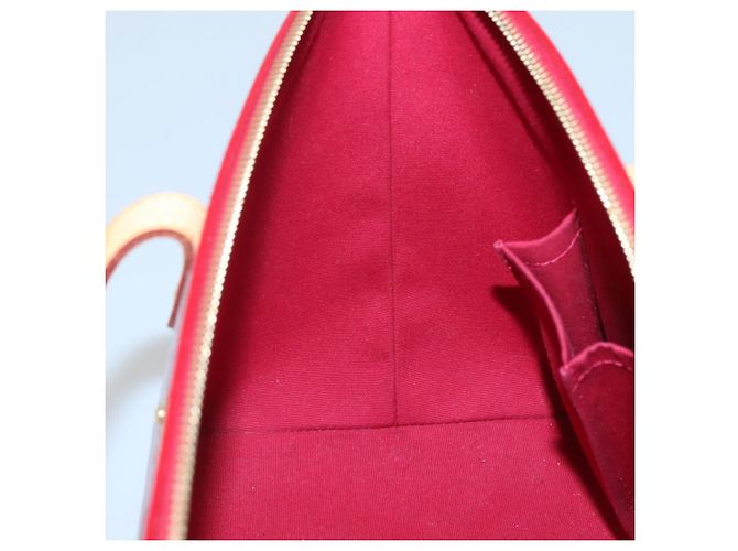 LOUIS VUITTON Borsa Bellevue PM Monogram Vernis Pomme D'amour M93583 Auth 121048 Rosso - vista 20