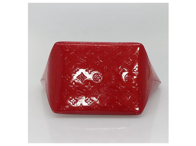 LOUIS VUITTON Borsa Bellevue PM Monogram Vernis Pomme D'amour M93583 Auth 121048 Rosso - vista 5