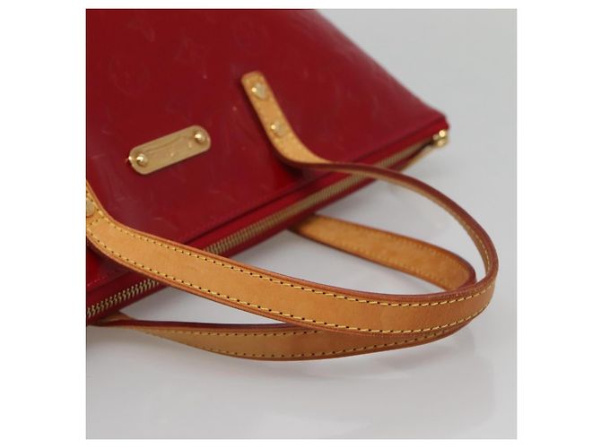 LOUIS VUITTON Borsa Bellevue PM Monogram Vernis Pomme D'amour M93583 Auth 121048 Rosso - vista 7