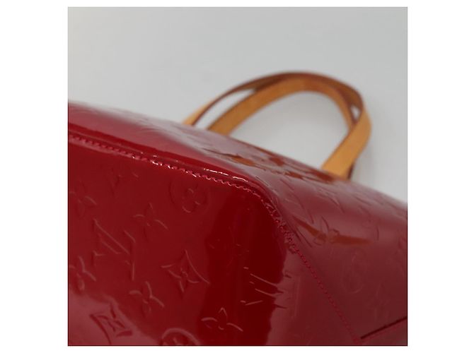 LOUIS VUITTON Borsa Bellevue PM Monogram Vernis Pomme D'amour M93583 Auth 121048 Rosso - vista 9