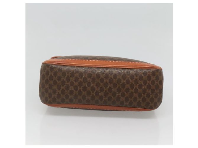 Céline Borsa a mano in tela Macadam CELINE in pelle PVC marrone oro Auth 121702 D'oro - vista 5