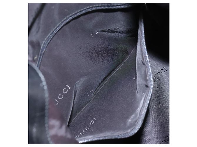 Borsa a mano GUCCI Nylon 2 vie Verde Argento 001 1577 Auth bs24806 - vista 11