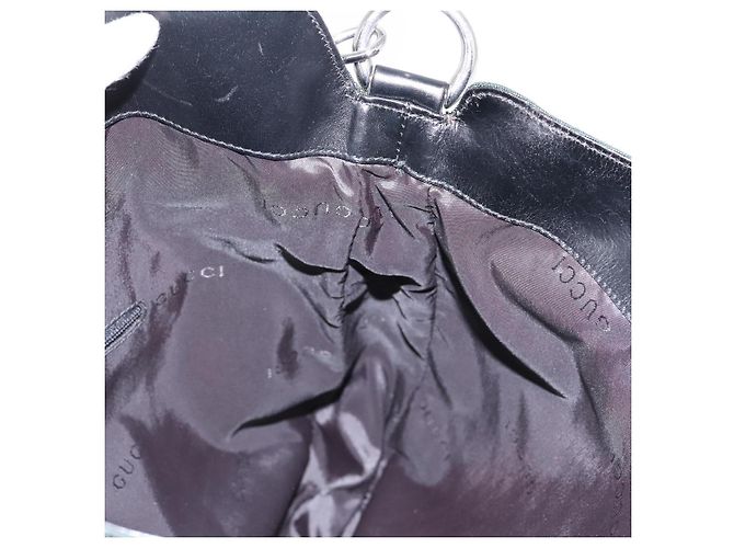 Borsa a mano GUCCI Nylon 2 vie Verde Argento 001 1577 Auth bs24806 - vista 20