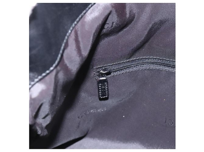 Borsa a mano GUCCI Nylon 2 vie Verde Argento 001 1577 Auth bs24806 - vista 21