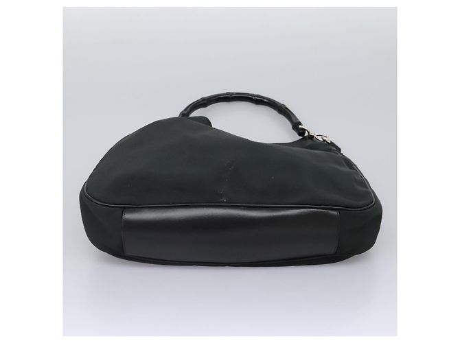 Borsa a mano GUCCI Nylon 2 vie Verde Argento 001 1577 Auth bs24806 - vista 6