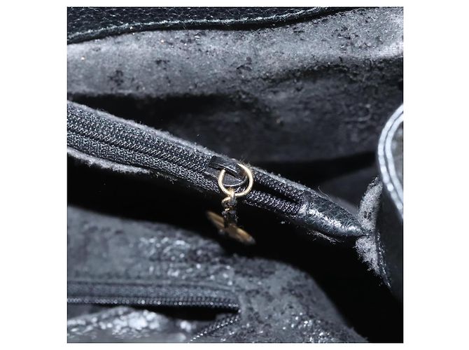 Borsa a Mano GUCCI Bamboo Camoscio Nero Oro 002 0260 Auth ep8789 D'oro - vista 25