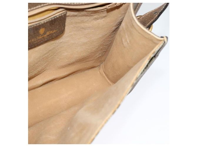 Borsa a spalla GUCCI GG Supreme PVC Beige Oro Auth BA1492 D'oro - vista 20