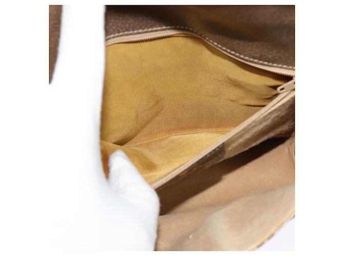 Borsa a spalla GUCCI GG Supreme PVC Beige Oro Auth BA1492 D'oro - vista 22
