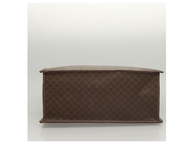 Céline Borsa a mano in tela Macadam CELINE in pelle PVC marrone oro Auth hk2512 D'oro - vista 5
