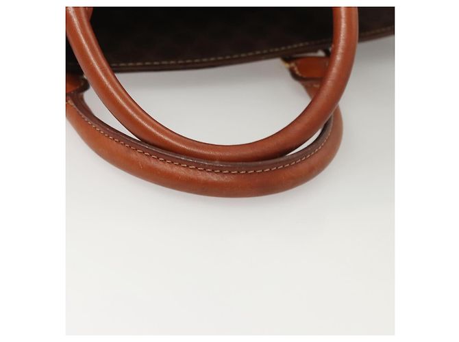 Céline Borsa a mano in tela Macadam CELINE in pelle PVC marrone oro Auth hk2512 D'oro - vista 7