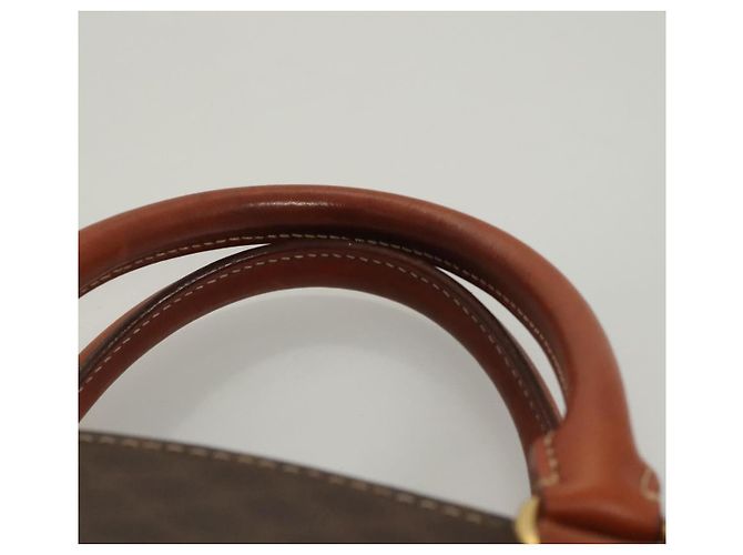Céline Borsa a mano in tela Macadam CELINE in pelle PVC marrone oro Auth hk2512 D'oro - vista 8