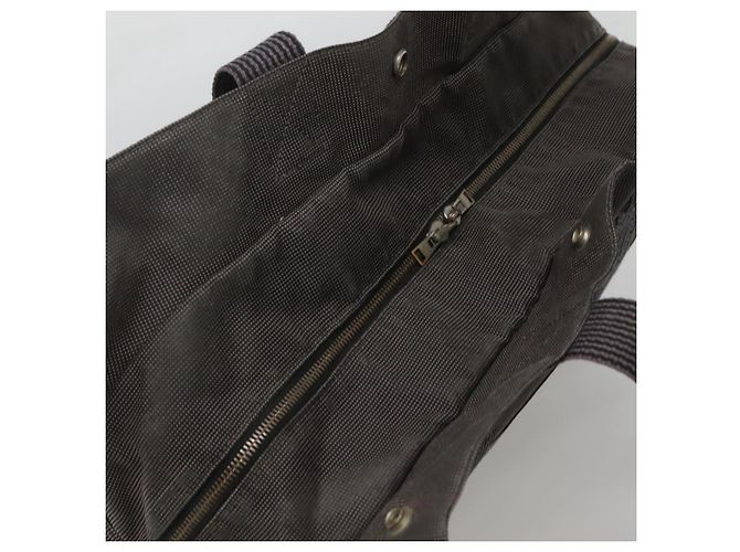 Hermès HERMES Handtasche Her Line MM aus grauem Canvas Auth sw510 Braun - Ansicht 6