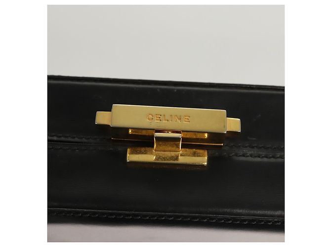 Céline Borsa a spalla in pelle nera Auth sw451 Nero - vista 10