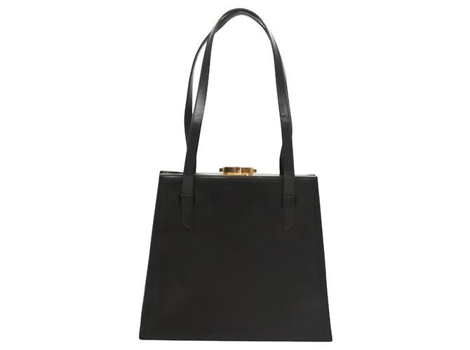 Céline Borsa a spalla in pelle nera Auth sw451 Nero - vista 13