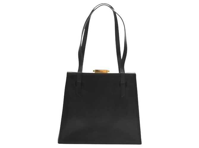 Céline Borsa a spalla in pelle nera Auth sw451 Nero - vista 2