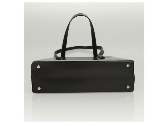 Céline Borsa a spalla in pelle nera Auth sw451 Nero - vista 5