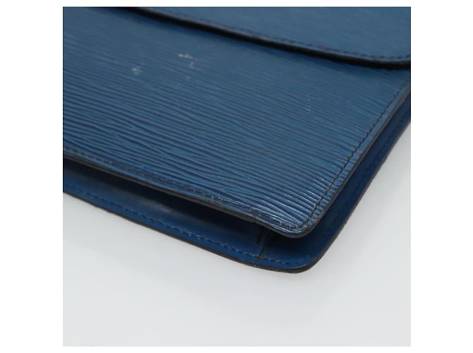 LOUIS VUITTON Epi Montaigne 27 Clutch Blu M52655 LV Auth 121415 - vista 14