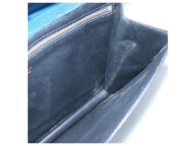 LOUIS VUITTON Epi Montaigne 27 Clutch Blu M52655 LV Auth 121415 - vista 17