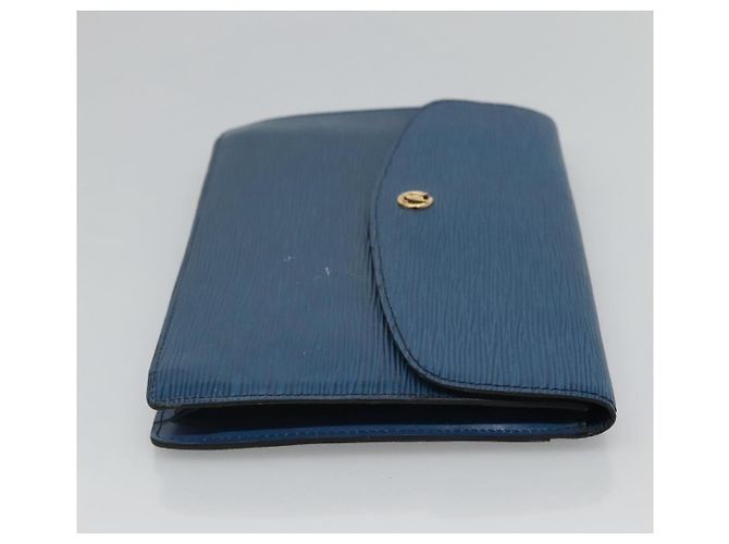 LOUIS VUITTON Epi Montaigne 27 Clutch Blu M52655 LV Auth 121415 - vista 3