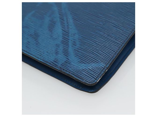 LOUIS VUITTON Epi Montaigne 27 Clutch Blu M52655 LV Auth 121415 - vista 7