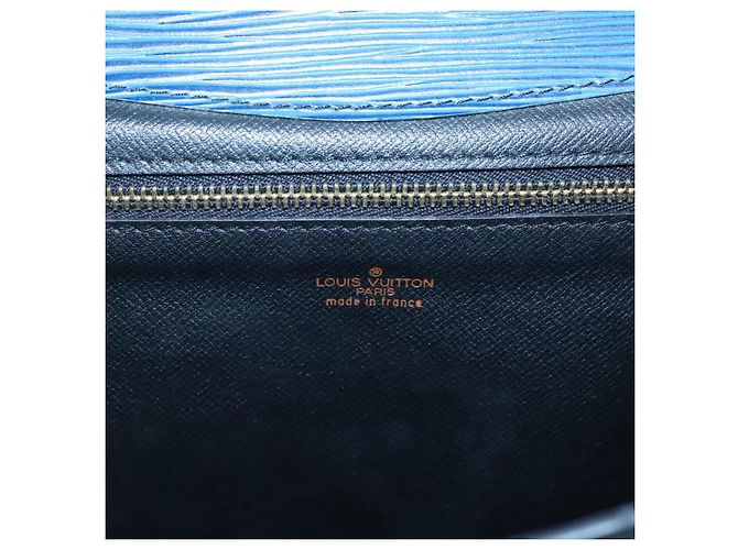 LOUIS VUITTON Epi Montaigne 27 Clutch Blu M52655 LV Auth 121415 - vista 8
