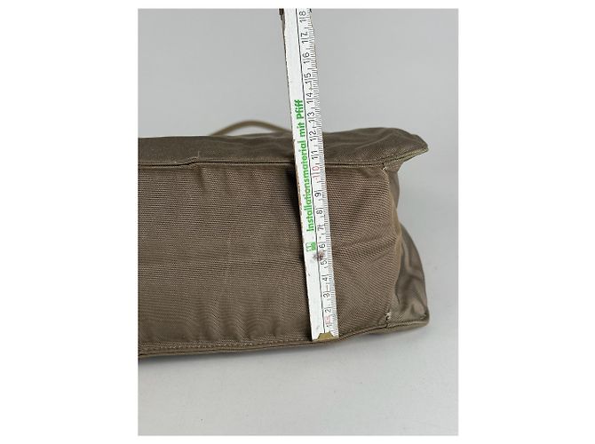 Vintage Gucci Canvas Tasche Khaki - Ansicht 10