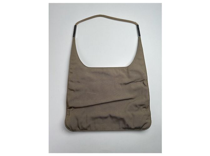 Vintage Gucci Canvas Tasche Khaki - Ansicht 7
