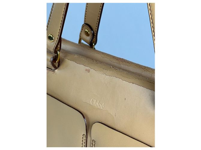 Chloé Vintage Chloe Leder Tasche beige braun - Ansicht 2
