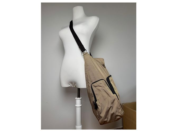 Vintage Gucci Canvas Tasche khaki braun - Ansicht 12
