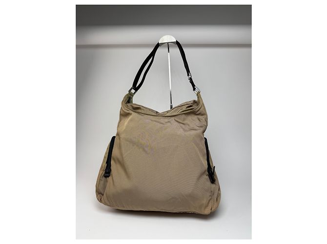 Vintage Gucci Canvas Tasche khaki braun - Ansicht 2