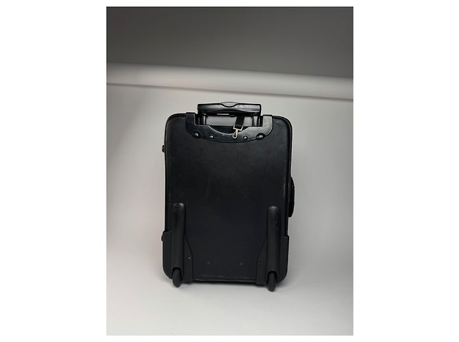 Valigia / Carrello in pelle Loewe Madrid vintage nera Nero - vista 9