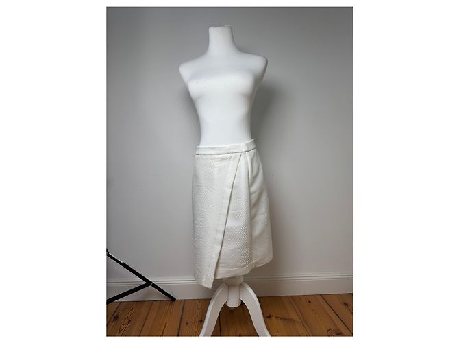 Giorgio Armani Gonna serpente vintage bianca di Armani Bianco - vista 12
